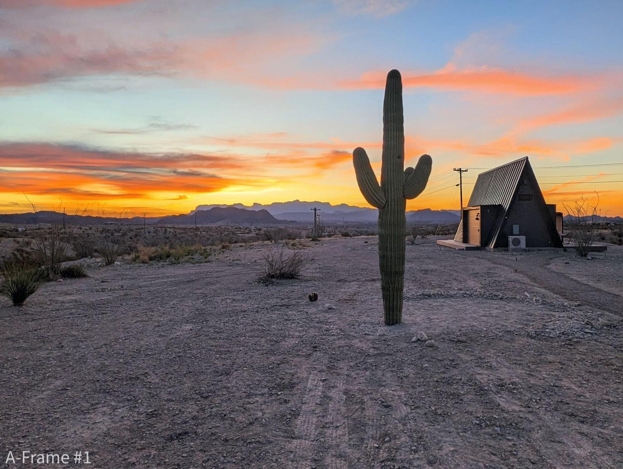 Stardust Big Bend Luxury A-Frame#5 Great Views Villa Terlingua Exteriör bild