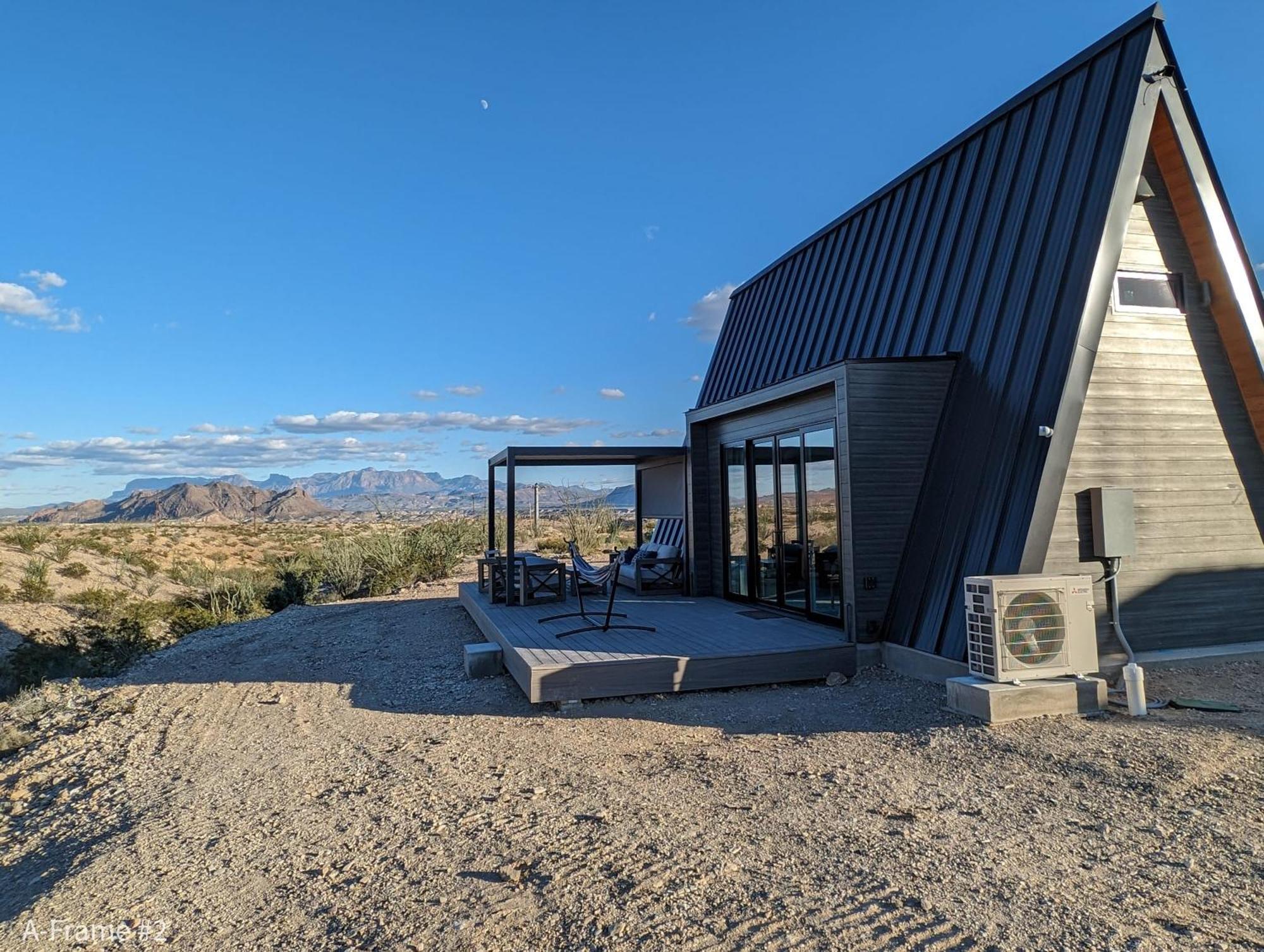 Stardust Big Bend Luxury A-Frame#5 Great Views Villa Terlingua Exteriör bild
