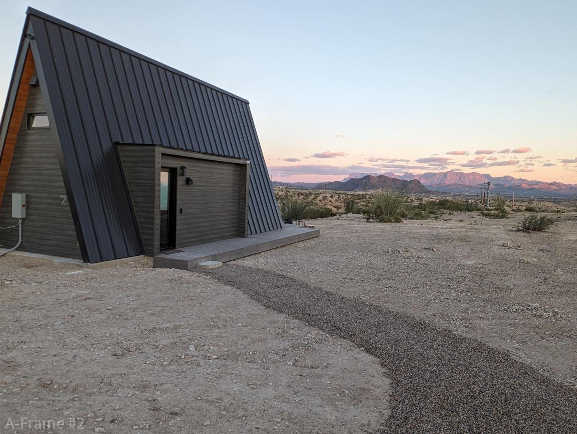 Stardust Big Bend Luxury A-Frame#5 Great Views Villa Terlingua Exteriör bild
