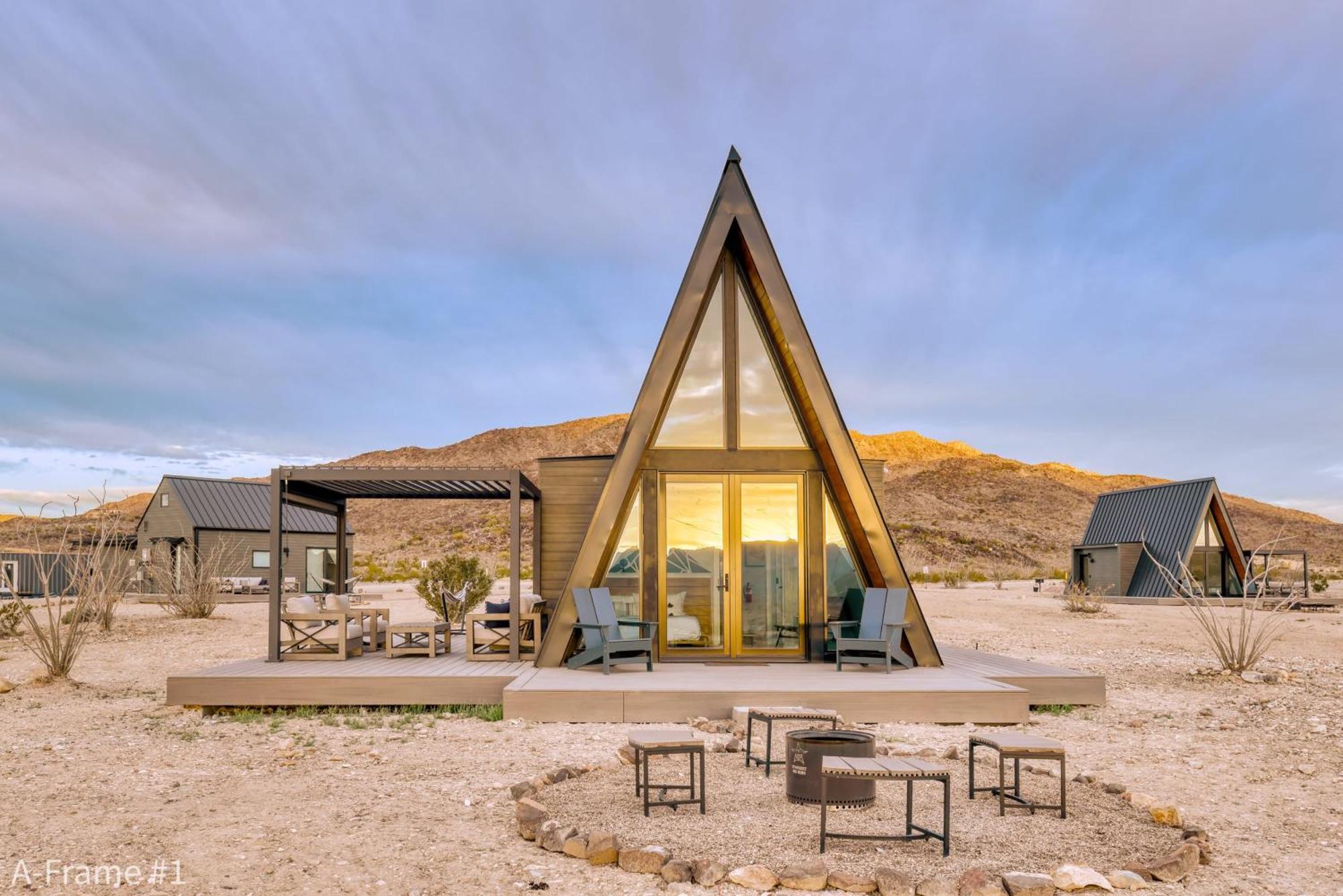 Stardust Big Bend Luxury A-Frame#5 Great Views Villa Terlingua Exteriör bild