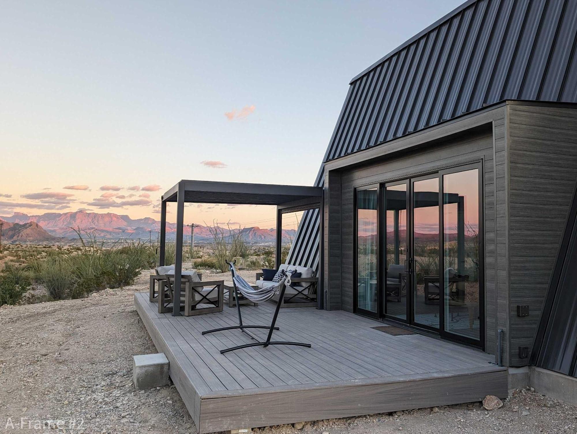 Stardust Big Bend Luxury A-Frame#5 Great Views Villa Terlingua Exteriör bild